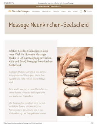Massage Neunkirchen-Seelscheid | Namaste Massage