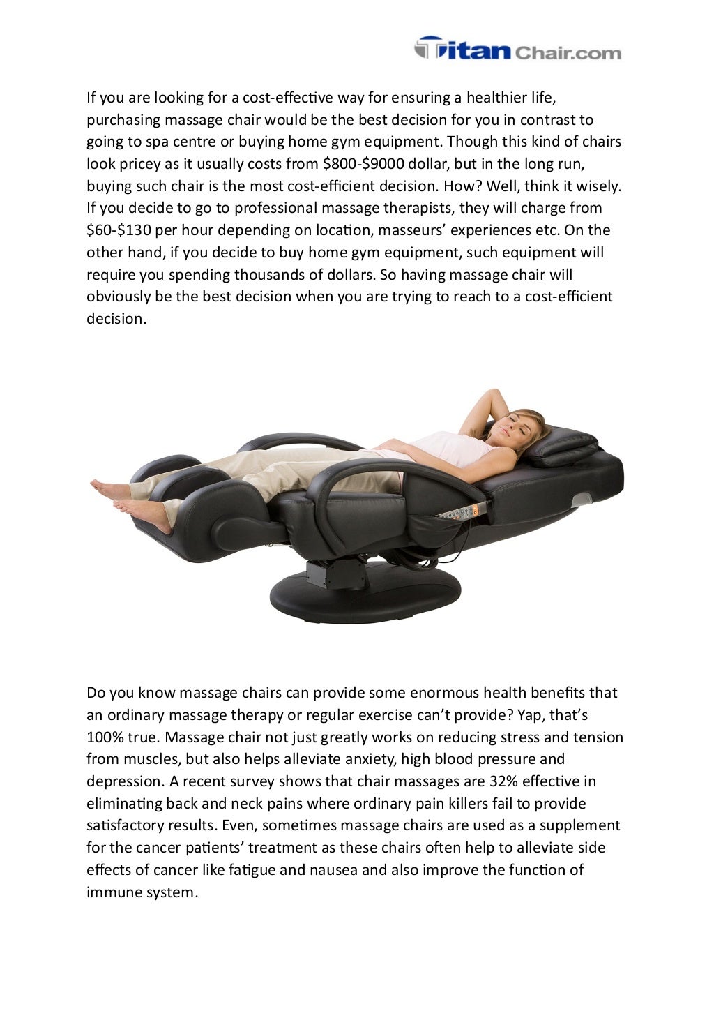 Massage Chair Buying Guideline