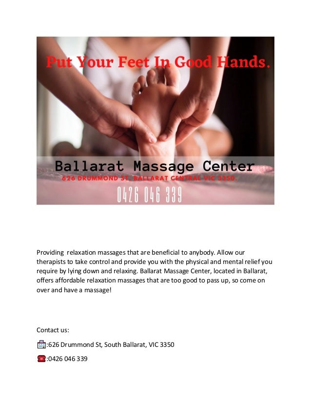 Massages at ballarat massage center