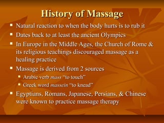 Massage Therapy