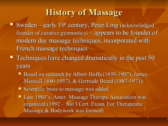 Massage therapy slideshare Clearance