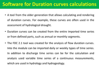Mass and Flow duration curves | PPTX