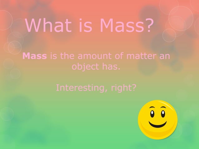 Mass and volume | PPT