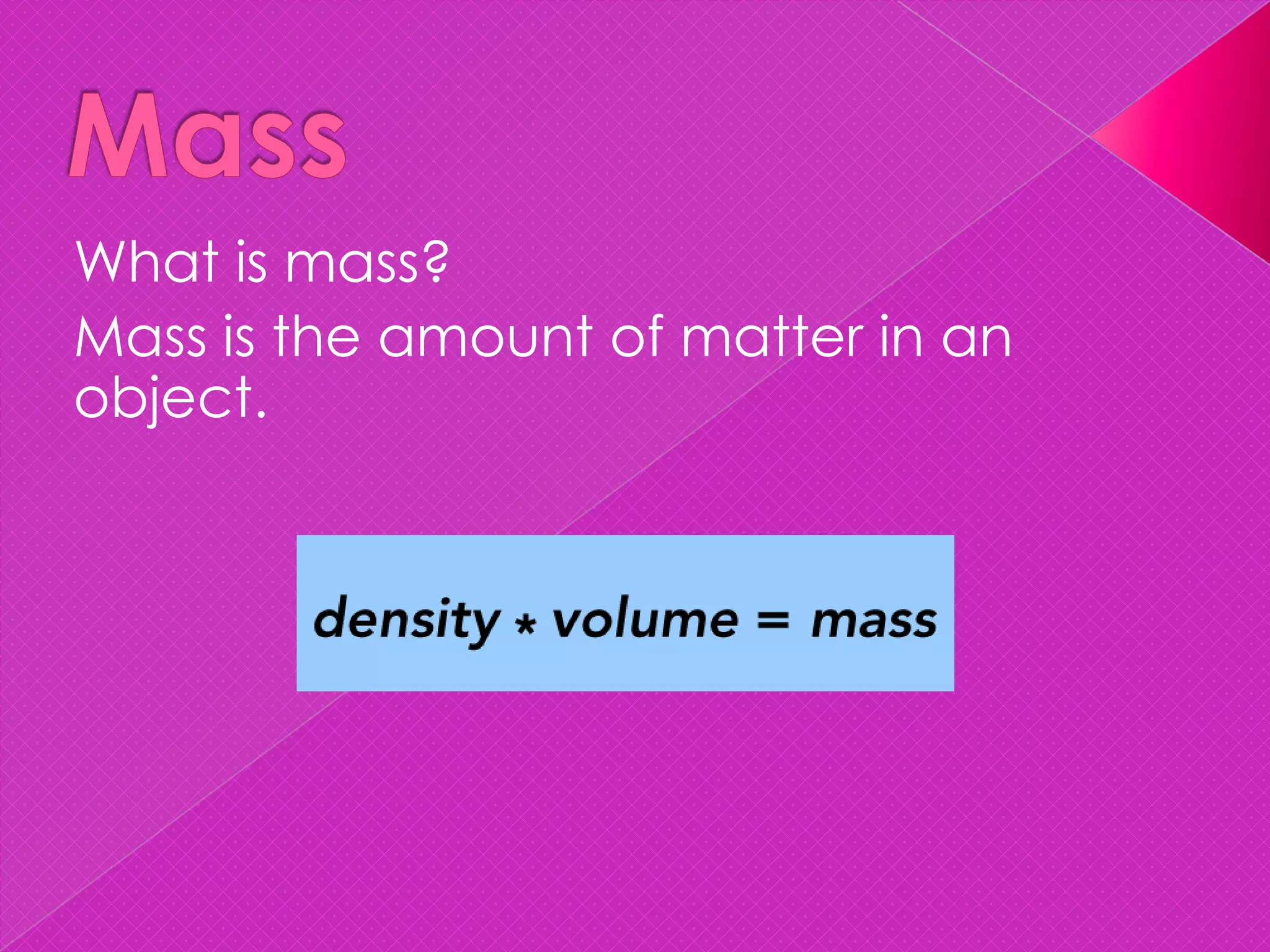 Mass and volume | PPT