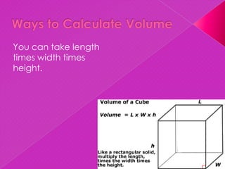 Mass and volume | PPT