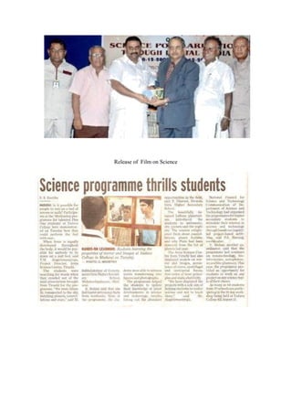 Release of Film on Science
 