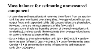 Water and mass balance are fundamental concepts in environmental ...