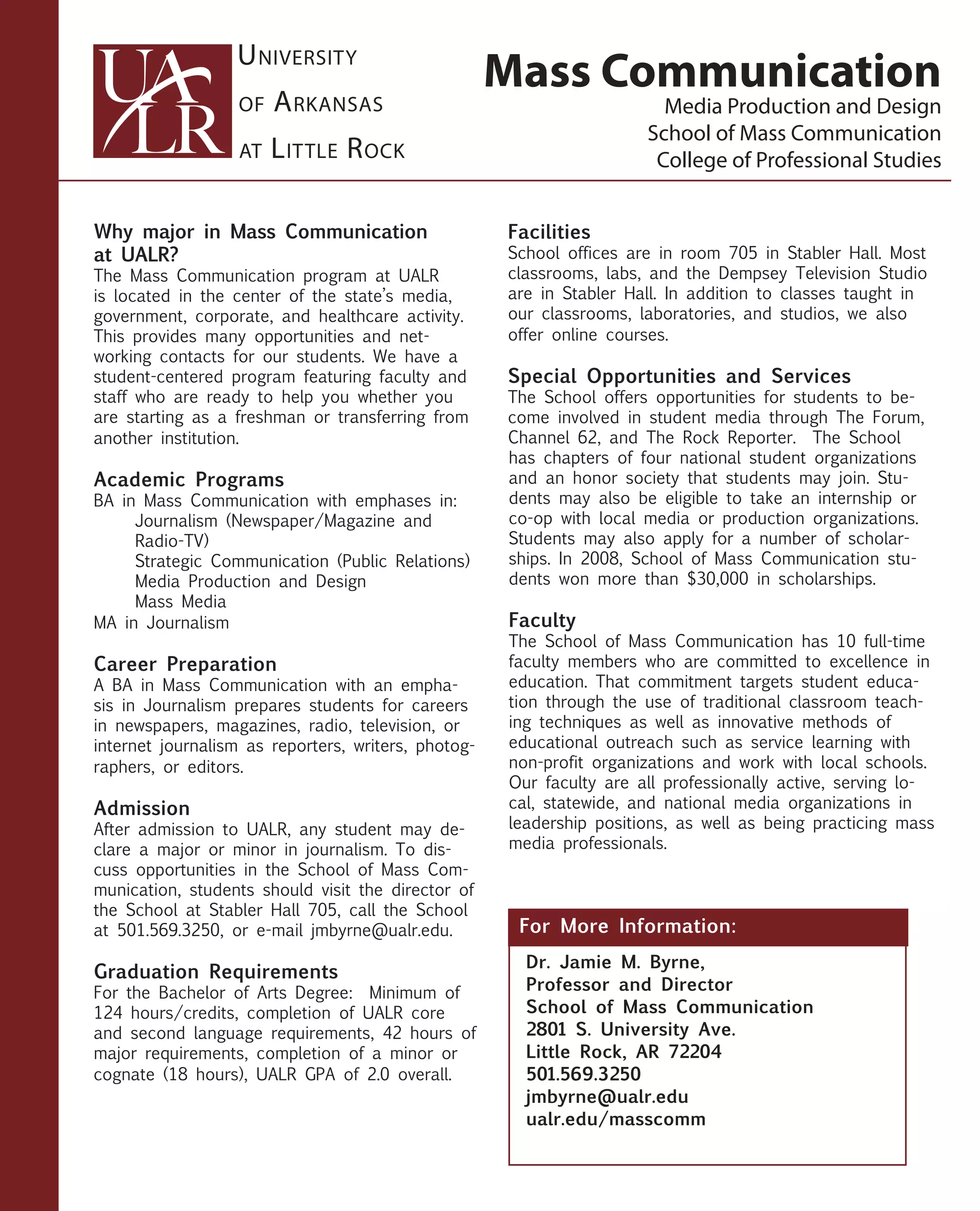 UALR School of Masscomm Media Prod Design | PDF