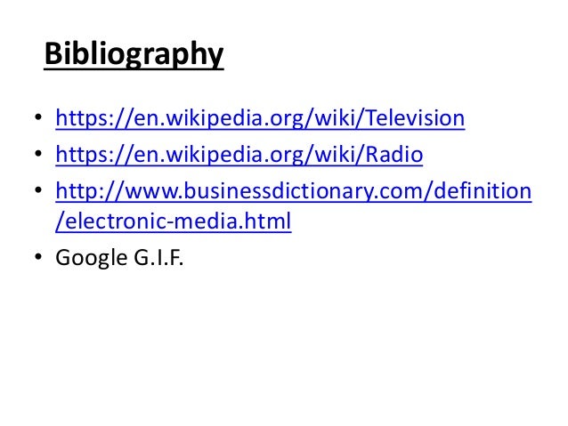 electronic media wikipedia