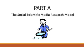PART A
The Social Scientific Media Research Model
 