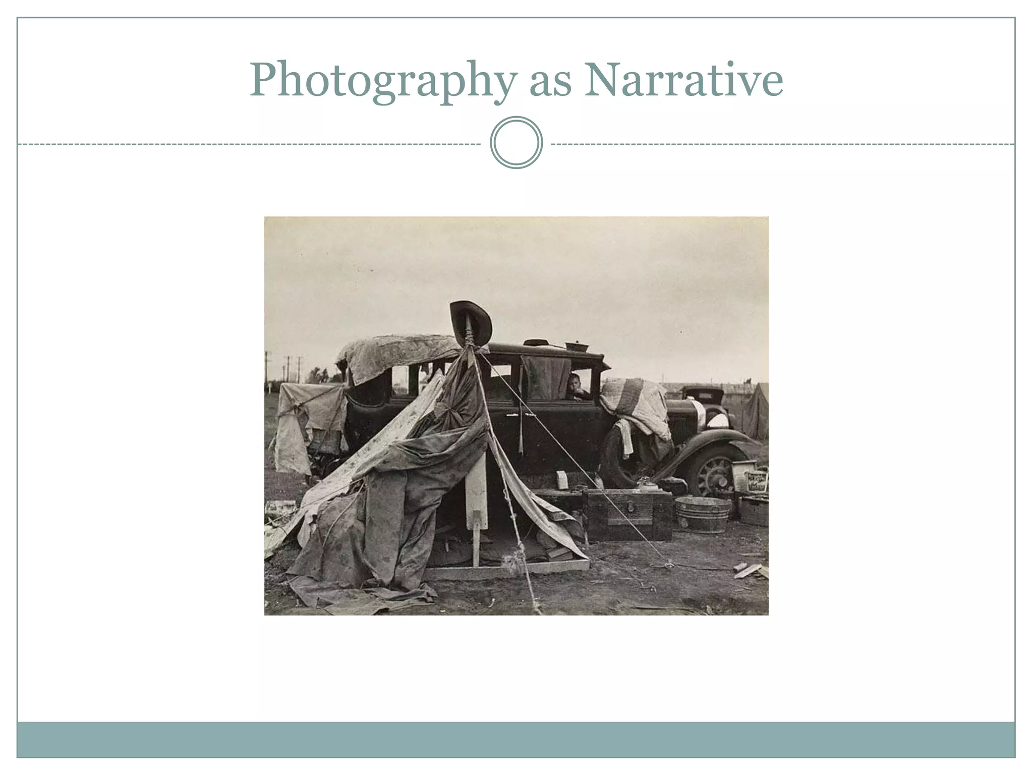 Photography as Narrative
 