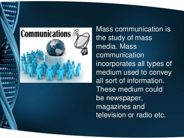 short essay on means of mass communication