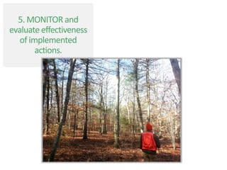 5. MONITOR and
evaluate effectiveness
of implemented
actions.
 