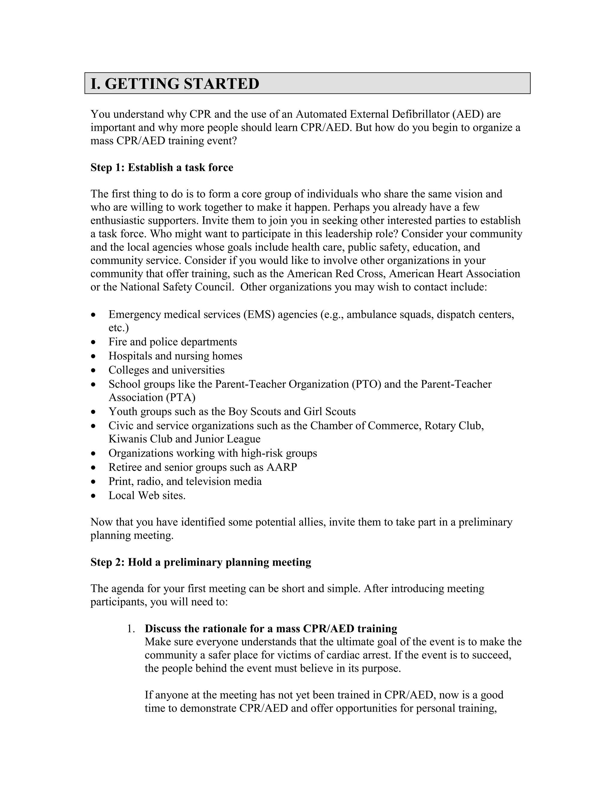 ARC-Laerdal Mass CPR Guide | PDF