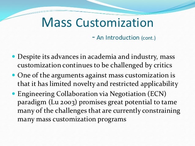 Mass customization in hrm