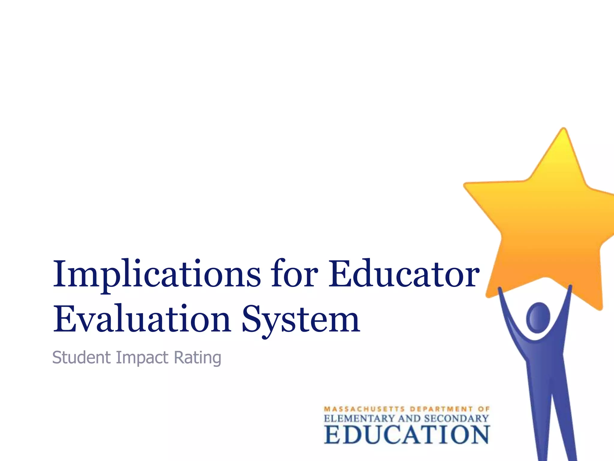 Implications for Educator
Evaluation System
Student Impact Rating

 
