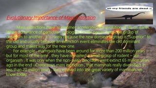 Mass extinction | PPTX