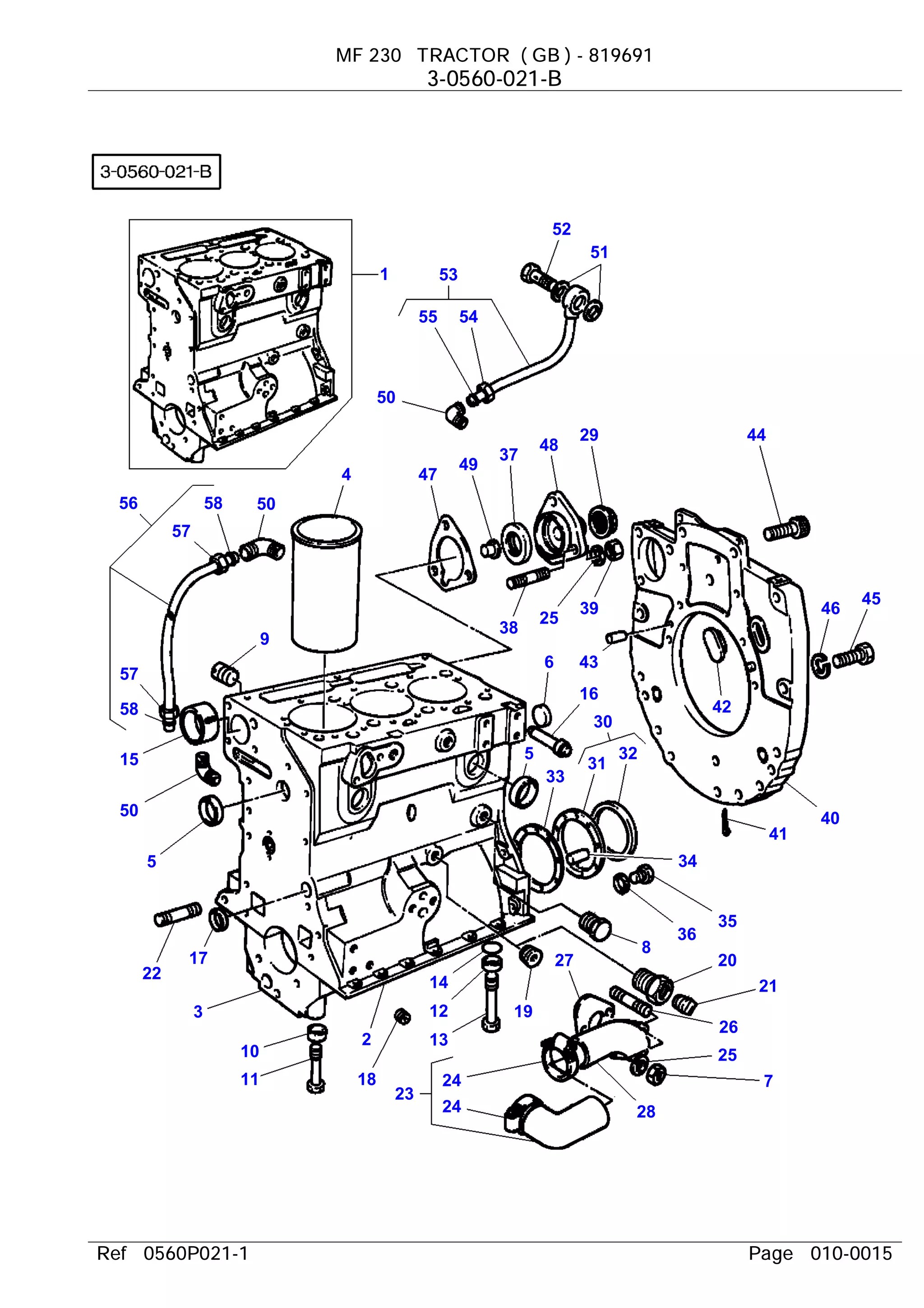 Massey Ferguson MF 230 G&D (0-9A349200) Operators Manual