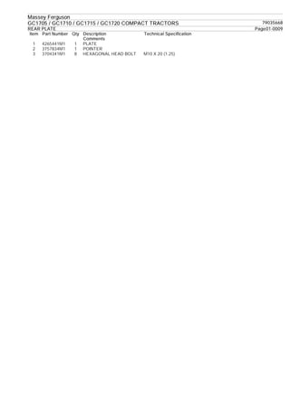 3608255M1 Massey Ferguson 1540 1635 1726E 1734E 1739E 1825E GC1705 Fuel Filter E - Foto 7