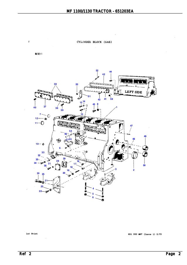 Massey Ferguson Mf 1100 Tractor Service Parts Catalogue Manual Massey Ferguson Mf 1100 Tractor Service Parts Catalogue Manual