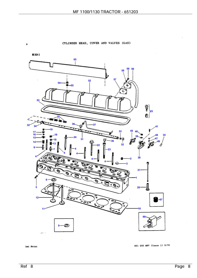 Massey Ferguson 1100 & 1130 Tractor Service & Operators Manual Set – Printed Shop Repair