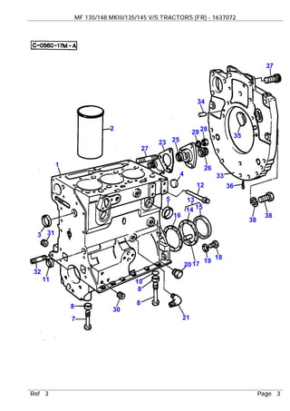 Massey ferguson mf 135148 mkiii135145 vs tractors (fr) parts ...