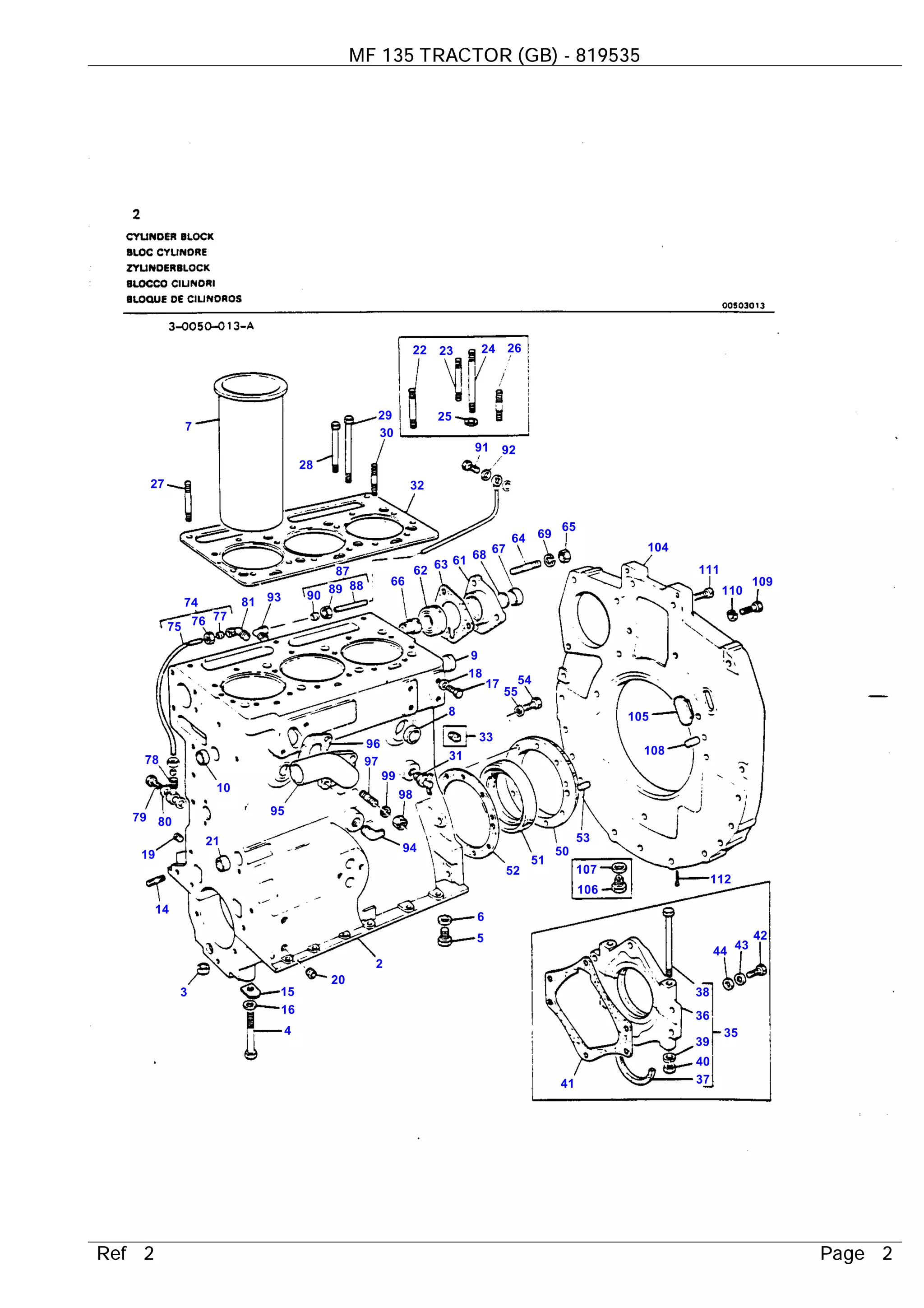 Massey Ferguson MF 135 Tractor Operator's Manual & Parts Book Catalog Set – 527 Pages, All Years (Peaceful Creek)