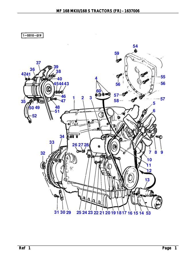 Massey Ferguson Mf 168 Mkiii 168 S Tractors Fr Parts Catalogue Man