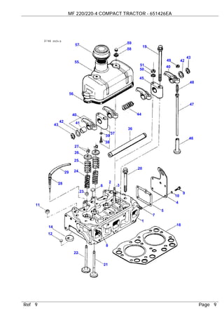 Massey Ferguson Mf 2 4 Compact Tractor Parts Catalogue Manual