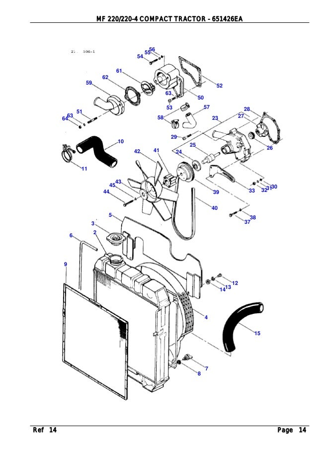 Massey Ferguson Mf 2 4 Compact Tractor Parts Catalogue Manual