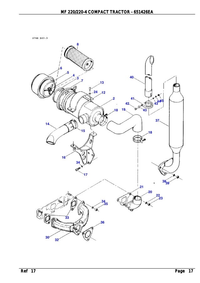 Massey Ferguson Mf 2 4 Compact Tractor Parts Catalogue Manual