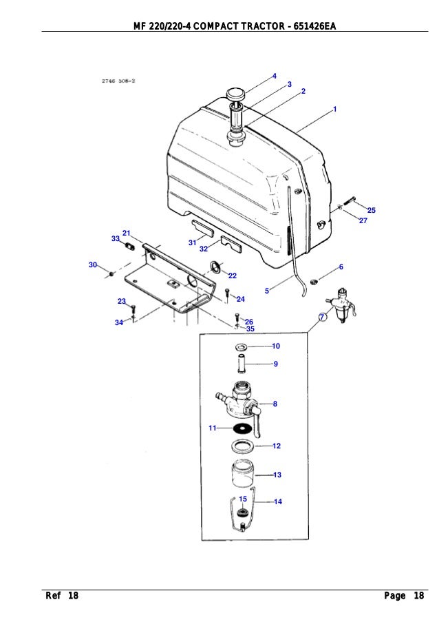 Massey Ferguson Mf 2 4 Compact Tractor Parts Catalogue Manual