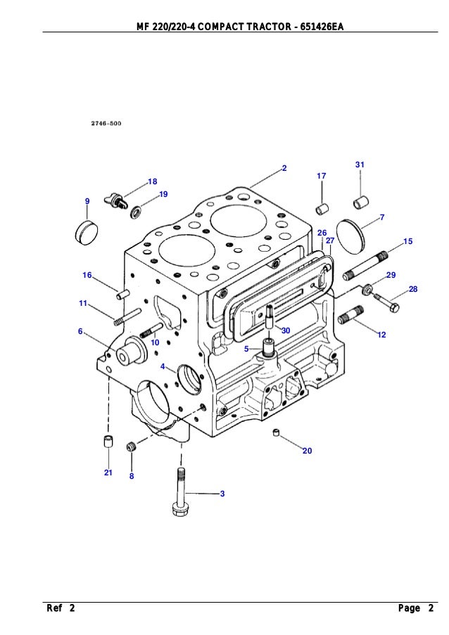 Massey Ferguson Mf 2 Compact Tractor Parts Catalogue Manual