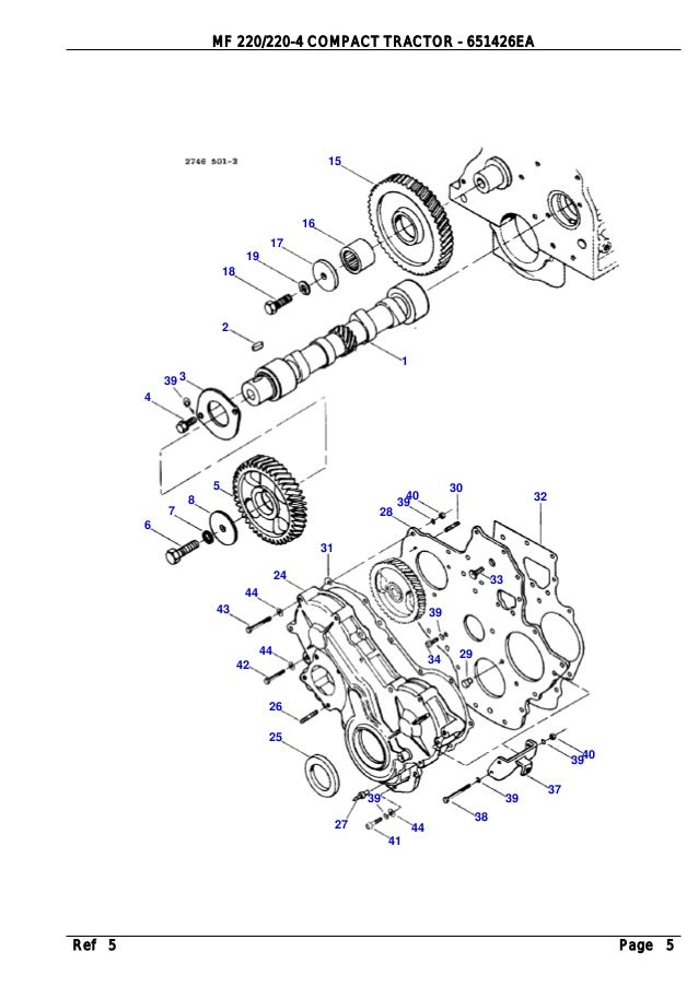 Massey Ferguson Mf 2 Compact Tractor Parts Catalogue Manual