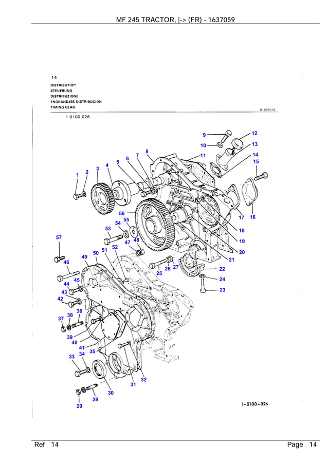 Tête De Levage Hydraulique Massey Ferguson 1870951M1 - Compatible MF-245, TE20, Etc. - Neuf D'origine