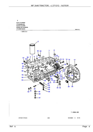 Rtma - Machinisme Agricole - 2620 2640 2680 2720 Revue Technique Agricole Massey