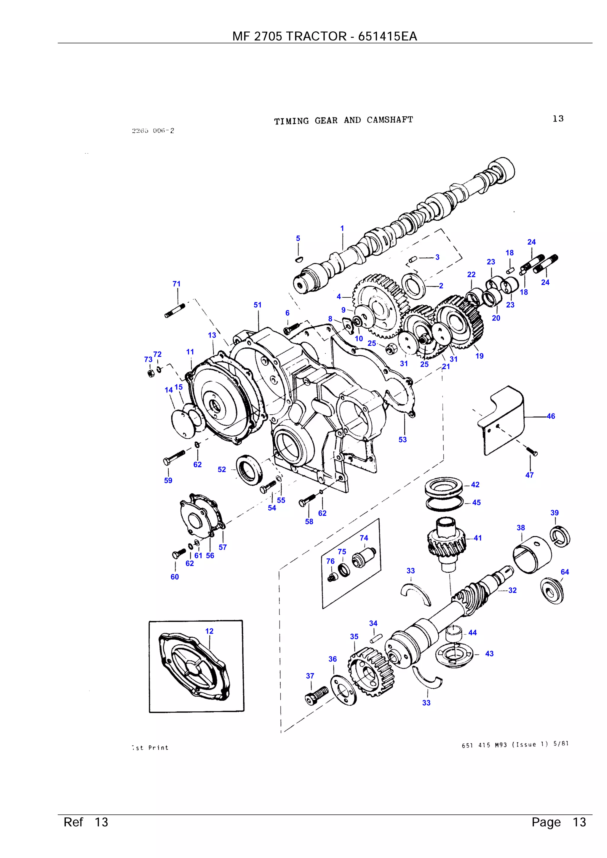 Operator's Manual fits Massey Ferguson 2775 2805