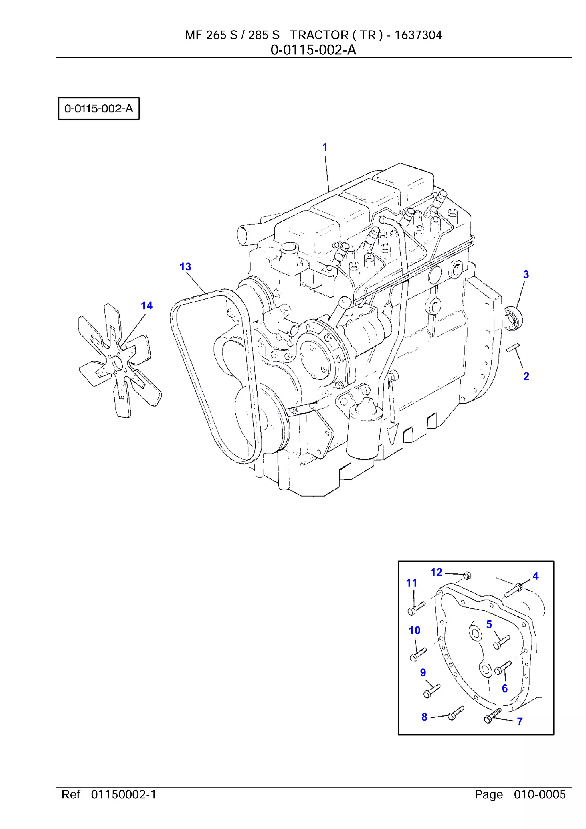 Massey Ferguson MF285 Traktor – Reparaturanleitung & Werkstatthandbuch (I&T, Englisch)
