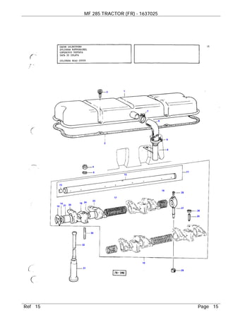 thumbnail image 2 of Massey Ferguson MF 285 Tractor Operators Manual – Pre 9A349239 Serial, 52 Pages, Peaceful Creek 2 of 5