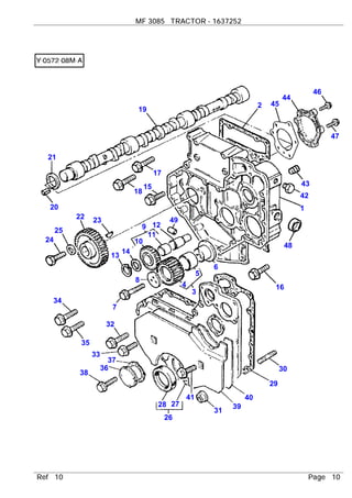 Massey Ferguson Mf 3085 Tractor Service Parts Catalogue Manual Part Massey Ferguson Mf 3085 Tractor Service Parts Catalogue Manual Part