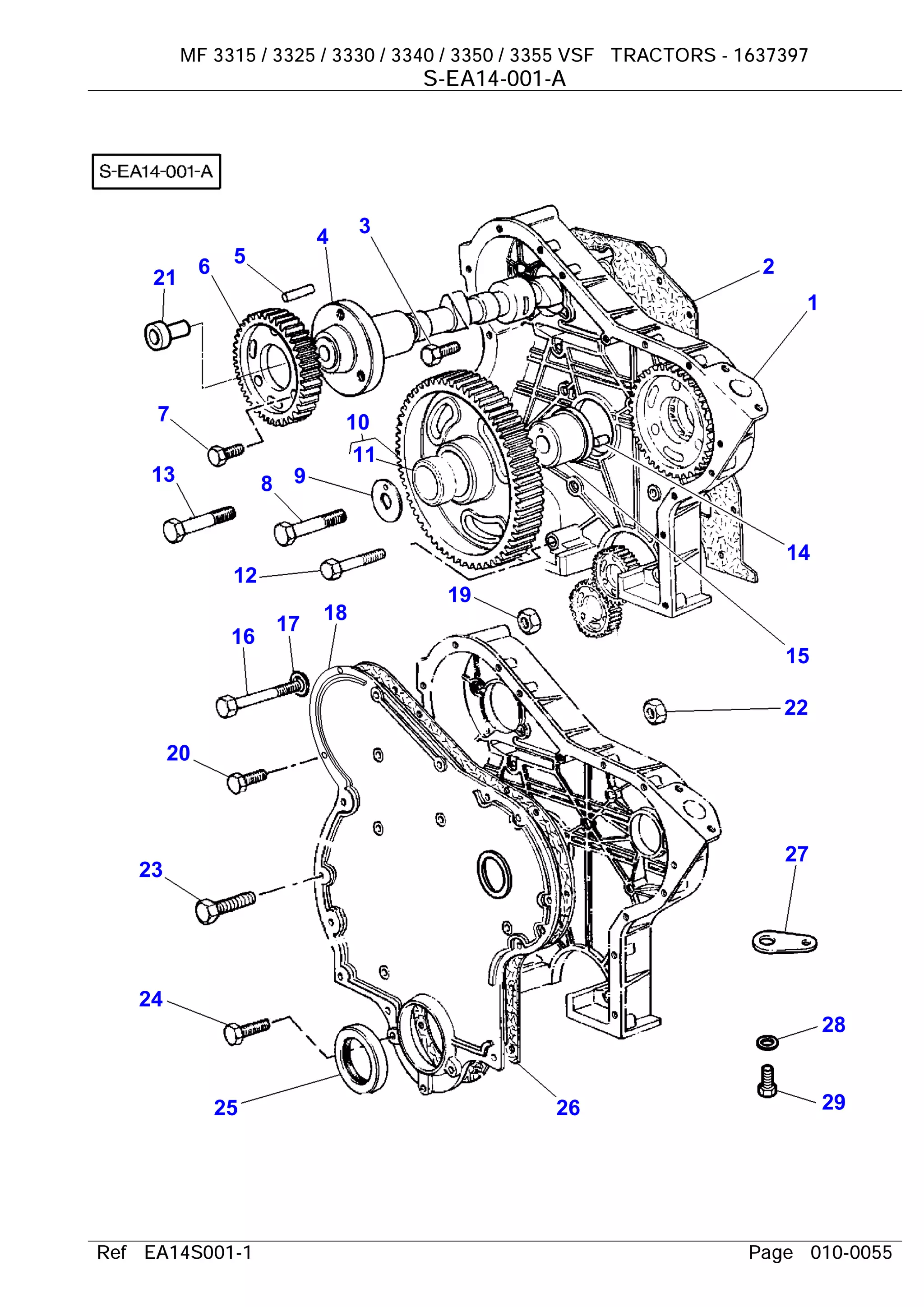 thumbnail image 2 of Water Pump For Massey Ferguson & Case IH Tractors - Replaces 4223866M91, Fits 281X, 283, 3315 & More 2 of 4