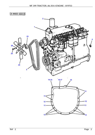 MASSEY FERGUSON 399 PARTS MANUAL PDF visual data 8