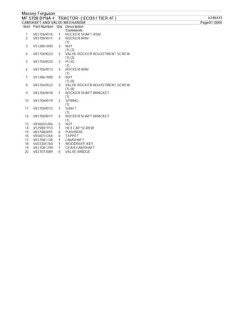 Massey ferguson mf 5708 dyna 4 tractor (eco3 tier 4 f) parts catalogue ...