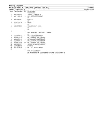 Massey ferguson mf 5708 dyna 4 tractor (eco3 tier 4 f) parts catalogue ...