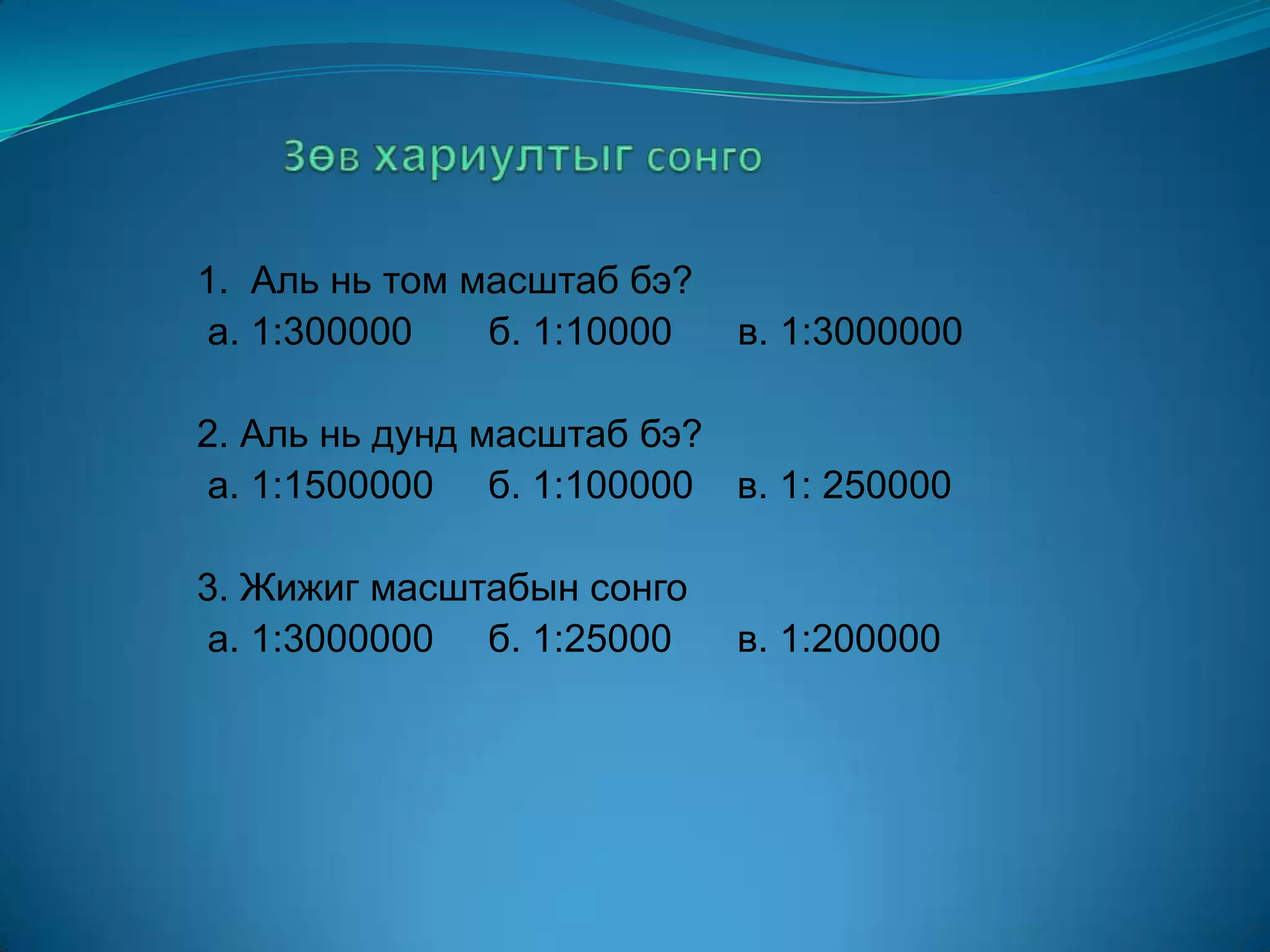 Masshtab | PPT