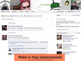 Make in Italy (Associazione)
Fonte: https://www.facebook.com/groups/sitofabber/

 