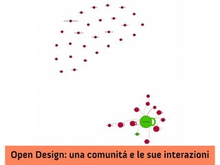 Open Design: una comunitá e le sue interazioni
 
