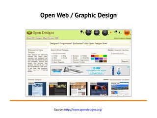 Open Web / Graphic Design




    Source: http://www.opendesigns.org/
 
