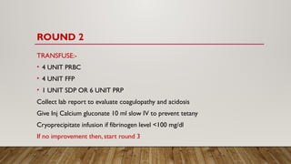 MASSIVE BLOOD TRANSFUSION AND COMPLICATION OF BLOOD TRANSFUSION.pptx