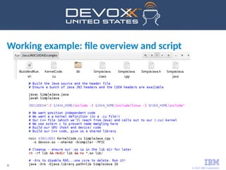 © 2017 IBM Corporation
31
Working example: file overview and script
 